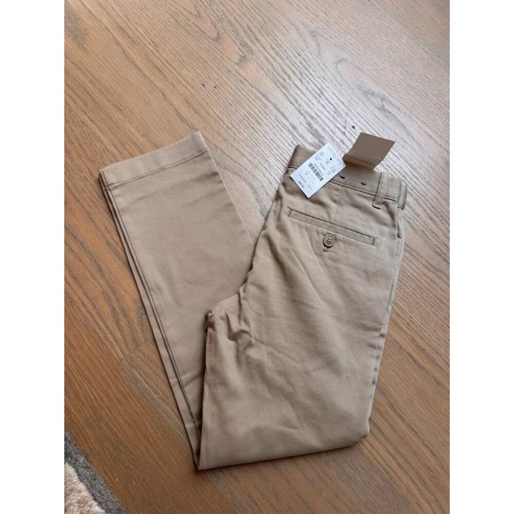 Crew cuts boys skinny khaki pants flat front uniform 8 new with tags
